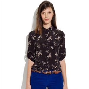 Madewell Broadway & Broom silk blouse
